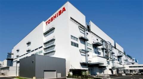 A Toshiba NAND fab at the company's Yokkaichi operations site, part of the joint venture between Toshiba and SanDisk (now owned by Western Digital). Source: Toshiba